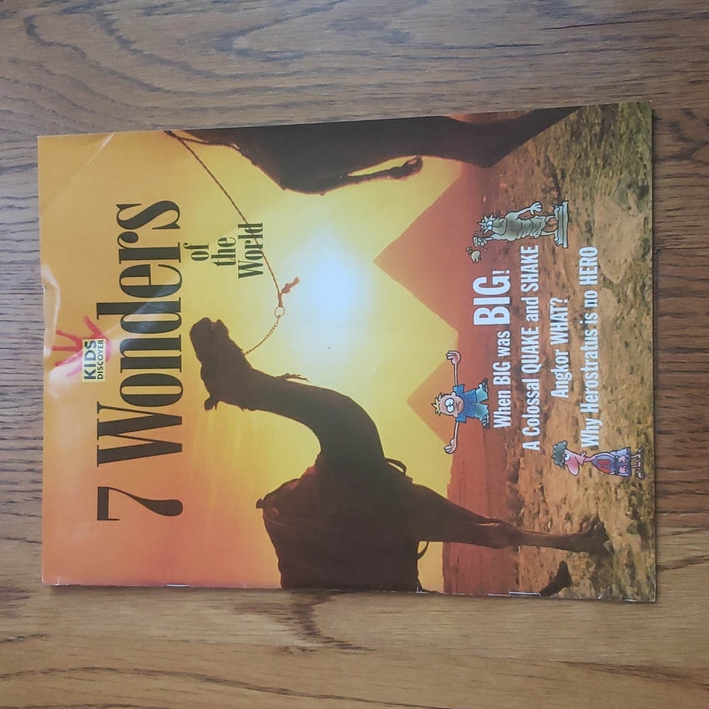 Vintage Y2K Kids Discover Magazine 7 Wonders Of The World Volume 12 Issue 11